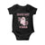 Race Car Halloween Baby Onesie Boo Checkered Coquette Bow TS14 Black Print Your Wear