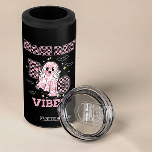 Race Car Halloween 4 in 1 Can Cooler Tumbler Boo Checkered Coquette Bow TS14 Print Your Wear