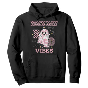 Race Car Halloween Hoodie Boo Checkered Coquette Bow TS14 Black Print Your Wear