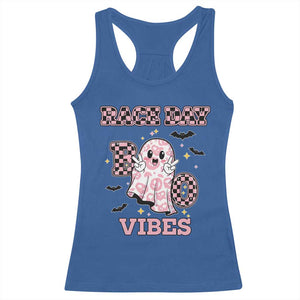 Race Car Halloween Racerback Tank Top Boo Checkered Coquette Bow TS14 Royal Blue Print Your Wear
