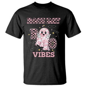 Race Car Halloween T Shirt Boo Checkered Coquette Bow TS14 Black Print Your Wear