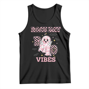Race Car Halloween Tank Top Boo Checkered Coquette Bow TS14 Black Print Your Wear