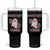 Race Car Halloween Tumbler With Handle Boo Checkered Coquette Bow TS14 One Size: 40 oz Black Print Your Wear