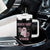Race Car Halloween Tumbler With Handle Boo Checkered Coquette Bow TS14 Print Your Wear