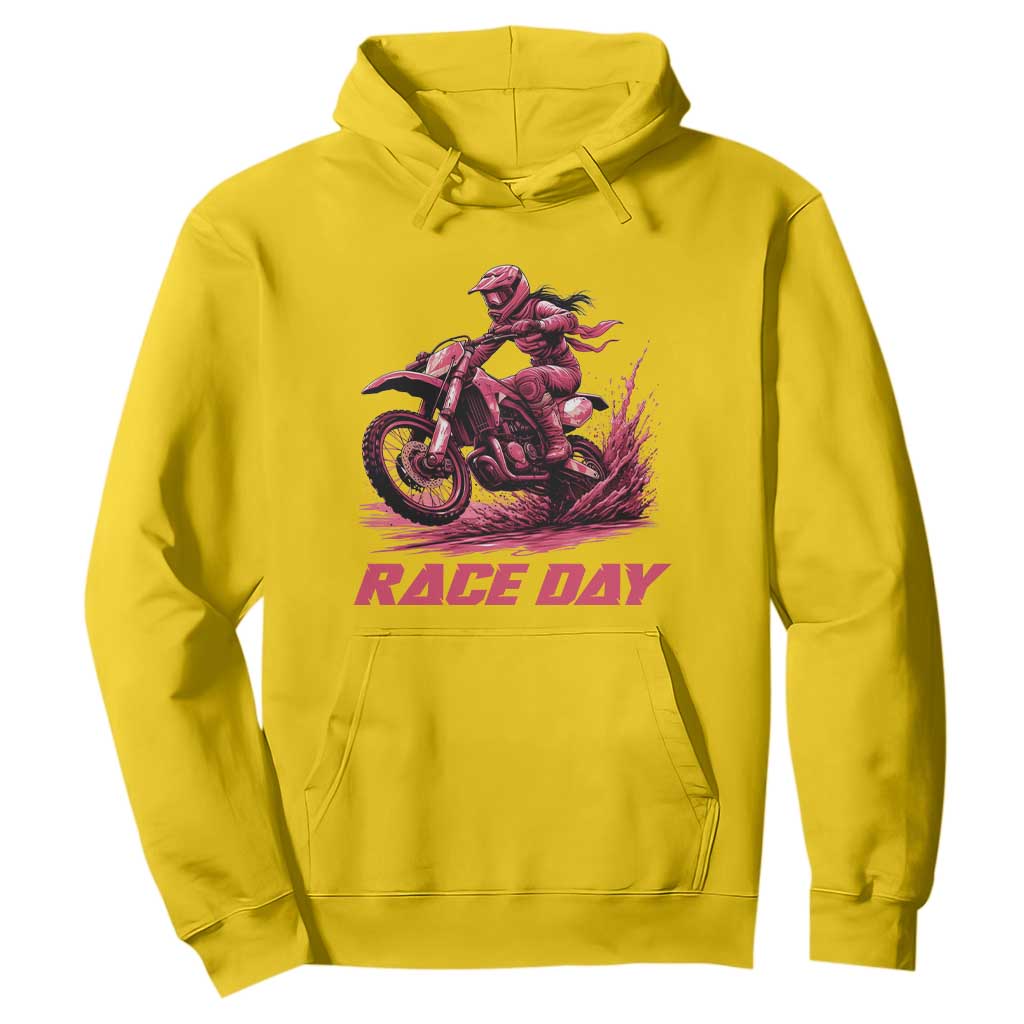 Dirt Bike Girl Hoodie Motocross Racing Women TS14 Daisy Print Your Wear