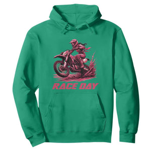 Dirt Bike Girl Hoodie Motocross Racing Women TS14 Irish Green Print Your Wear