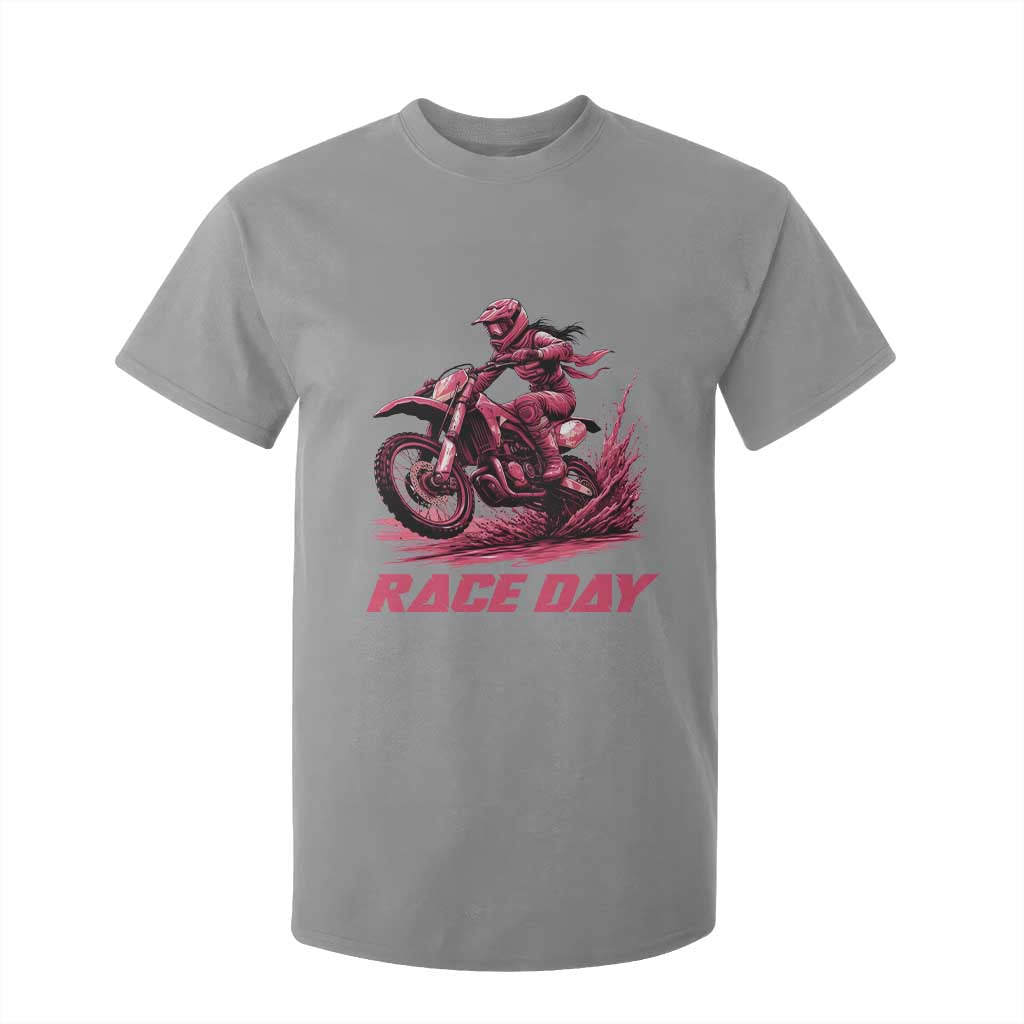 Dirt Bike Girl T Shirt For Kid Motocross Racing Women TS14 Sport Gray Print Your Wear