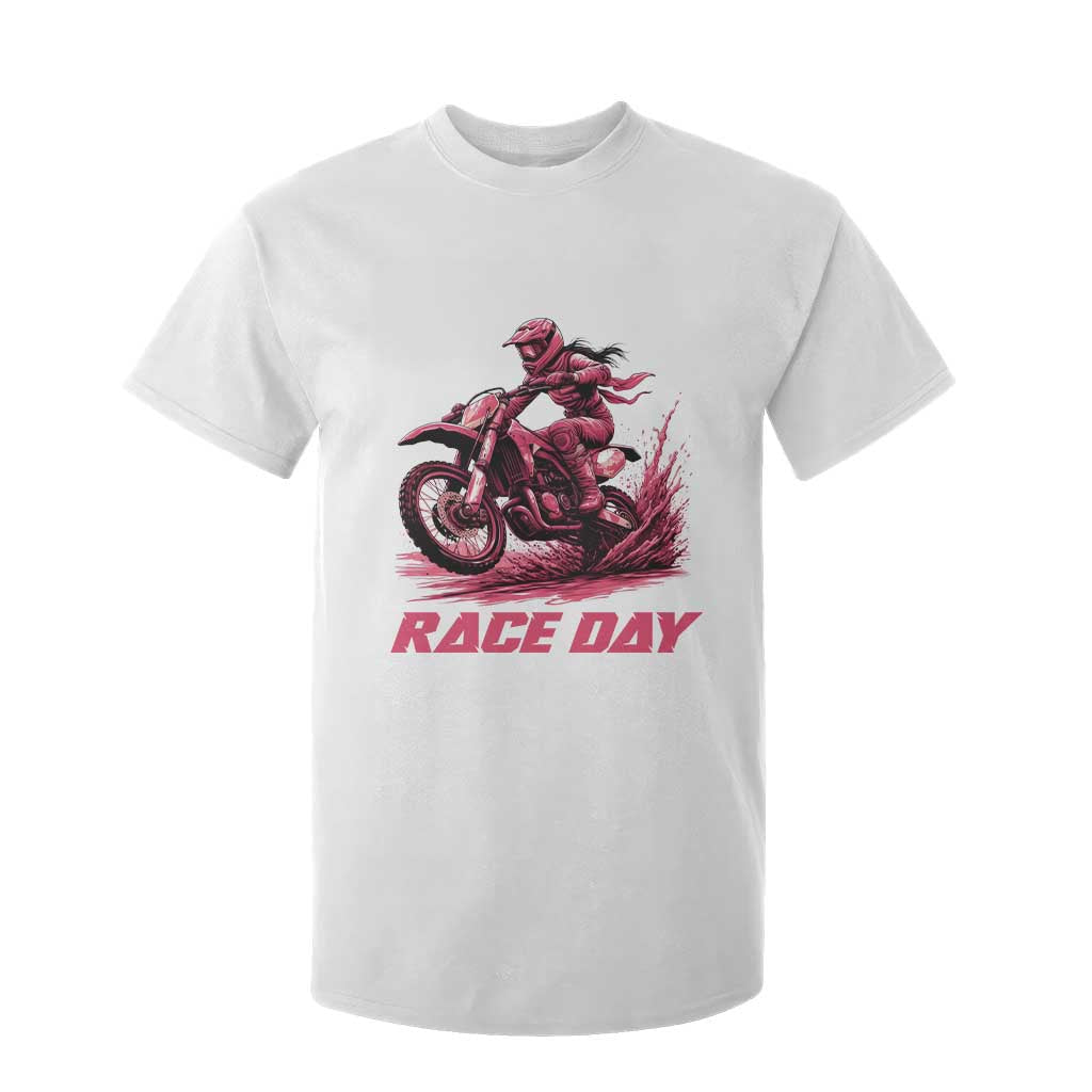 Dirt Bike Girl T Shirt For Kid Motocross Racing Women TS14 White Print Your Wear