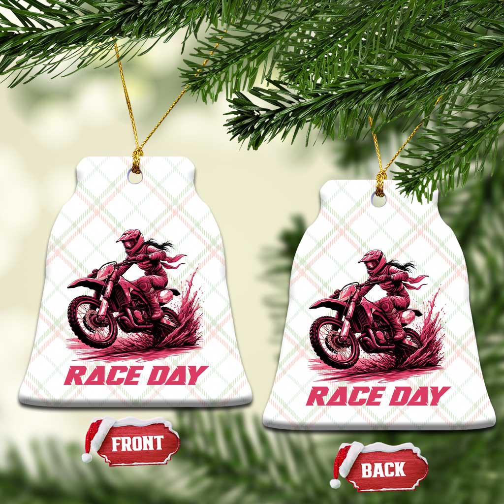 Dirt Bike Girl Ceramic Ornament Motocross Racing Women TS14 Print Your Wear