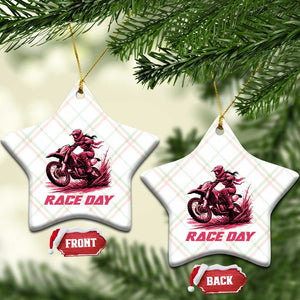 Dirt Bike Girl Ceramic Ornament Motocross Racing Women TS14 Print Your Wear