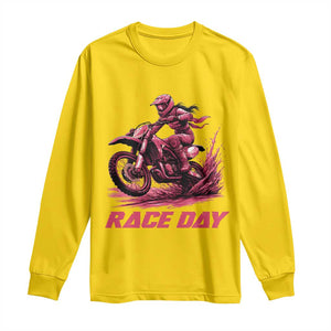 Dirt Bike Girl Long Sleeve Shirt Motocross Racing Women TS14 Daisy Print Your Wear