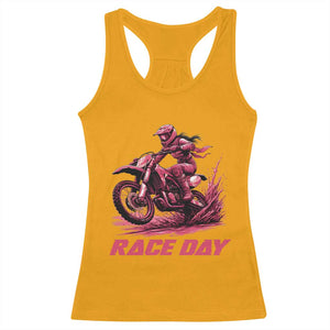 Dirt Bike Girl Racerback Tank Top Motocross Racing Women TS14 Gold Print Your Wear