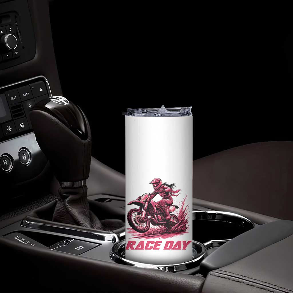 Dirt Bike Girl Skinny Tumbler Motocross Racing Women TS14 Print Your Wear