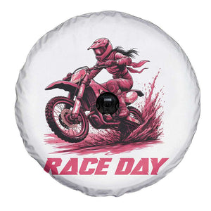 Dirt Bike Girl Spare Tire Cover Motocross Racing Women TS14 Print Your Wear