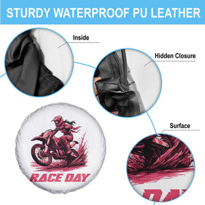 Dirt Bike Girl Spare Tire Cover Motocross Racing Women TS14 Print Your Wear