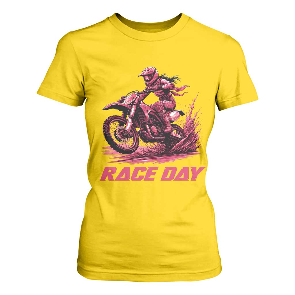 Dirt Bike Girl T Shirt For Women Motocross Racing Women TS14 Daisy Print Your Wear