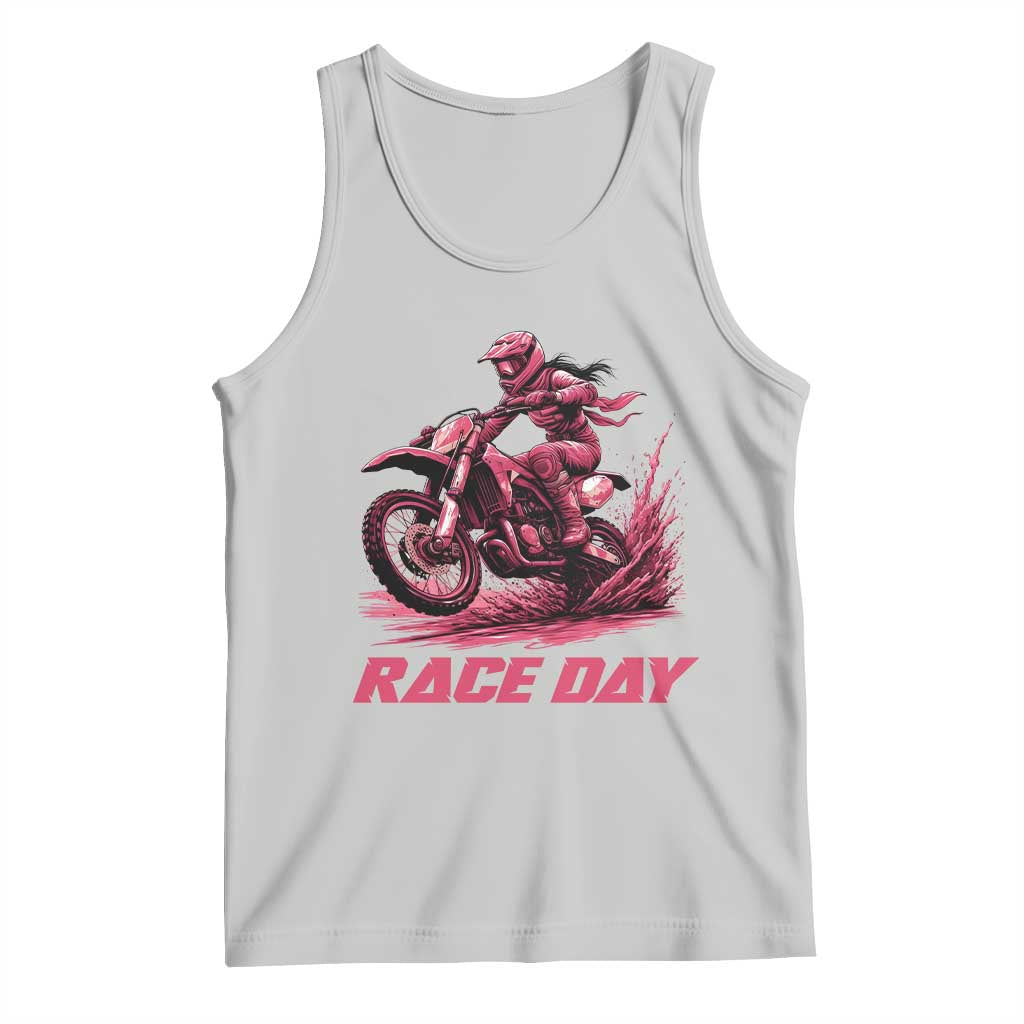 Dirt Bike Girl Tank Top Motocross Racing Women TS14 Ash Print Your Wear