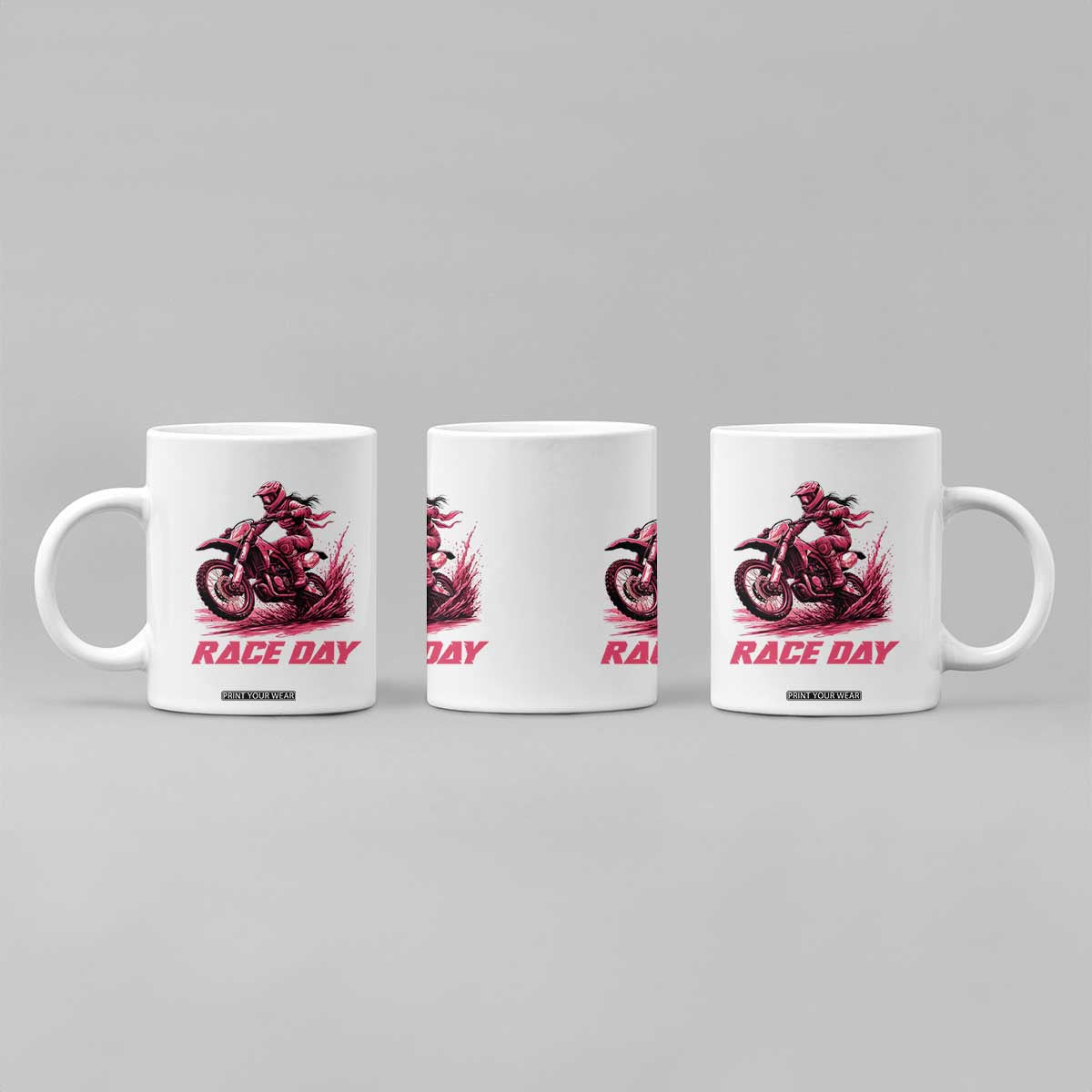 Dirt Bike Girl Coffee Mug Motocross Racing Women TS14 Print Your Wear