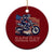 Dirt Bike Girl Ceramic Ornament Patriotic Motocross American Flag Racing TS14 1pc Red Print Your Wear