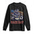 Dirt Bike Girl Long Sleeve Shirt Patriotic Motocross American Flag Racing TS14 Black Print Your Wear