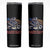 Dirt Bike Girl Skinny Tumbler Patriotic Motocross American Flag Racing TS14 Black Print Your Wear