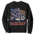 Dirt Bike Girl Sweatshirt Patriotic Motocross American Flag Racing TS14 Black Print Your Wear