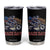 Dirt Bike Girl Tumbler Cup Patriotic Motocross American Flag Racing TS14 Black Print Your Wear