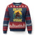 Funny Bigfoot Dirt Bike Ugly Christmas Sweater Born To Ride Dirt Bikes Forced To Go To School TS14 Navy Red Print Your Wear