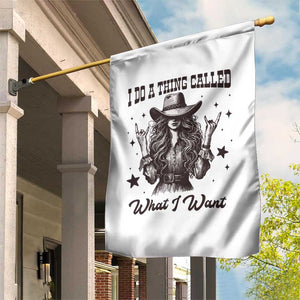 Black Cowgirl Garden Flag I Do A Thing Called What I Want TS14 Print Your Wear
