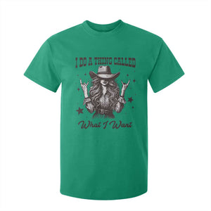Black Cowgirl T Shirt For Kid I Do A Thing Called What I Want TS14 Irish Green Print Your Wear