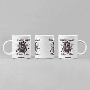 Black Cowgirl Coffee Mug I Do A Thing Called What I Want TS14 Print Your Wear