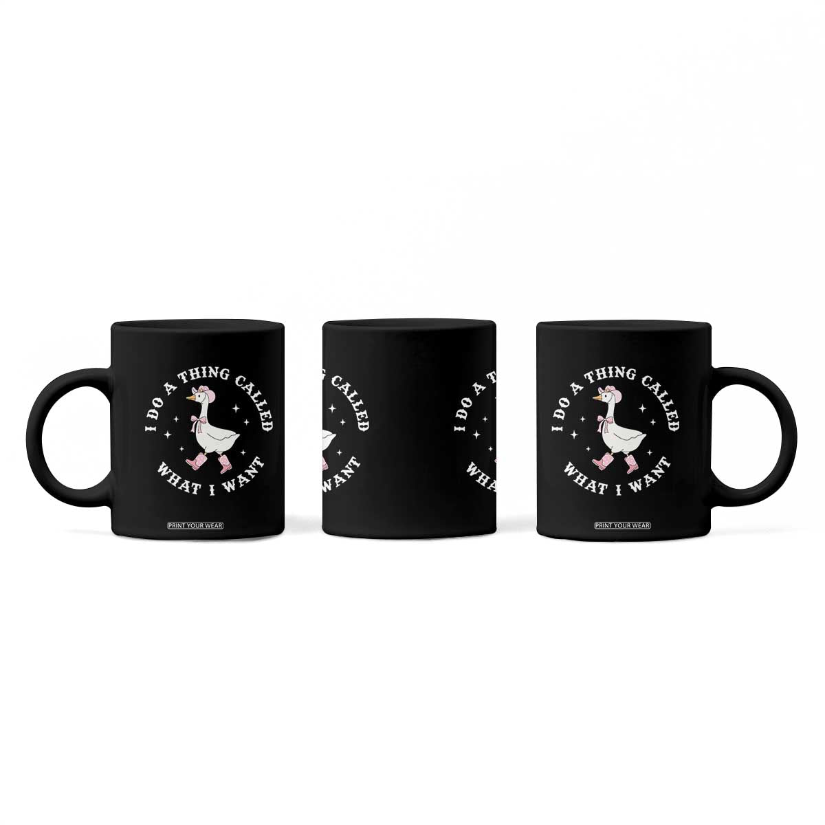 Western Cowgirl Silly Goose Meme Coffee Mug I Do A Thing Called What I Want TS14 Print Your Wear