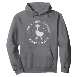 Western Cowgirl Silly Goose Meme Hoodie I Do A Thing Called What I Want - Print Your Wear