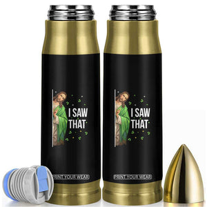 Christian Jesus St Patricks Day Meme Bullet Tumbler I Saw That TS14 Black Print Your Wear