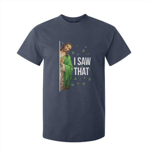 Christian Jesus St Patricks Day Meme T Shirt For Kid I Saw That TS14 Navy Print Your Wear