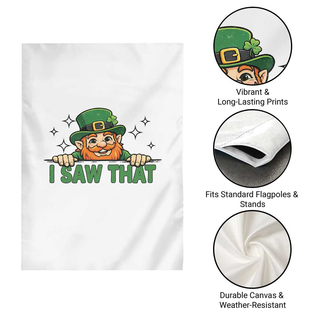 I Saw That Garden Flag Funny Leprechaun St Patricks Day Meme TS14 Print Your Wear