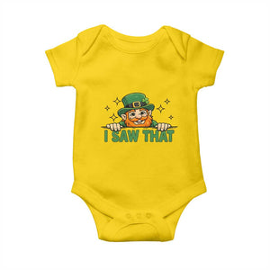 I Saw That Baby Onesie Funny Leprechaun St Patricks Day Meme TS14 Daisy Print Your Wear
