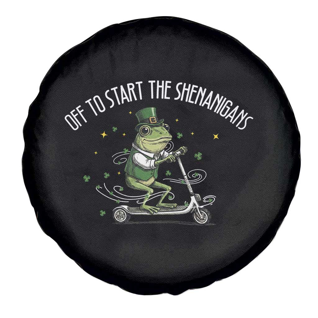 Funny Frog St Patricks Day Meme Spare Tire Cover Off To Start The Shenanigans TS14 Print Your Wear