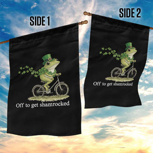 Funny Frog St Patricks Day Meme Garden Flag Off To Get Shamrocked TS14 Print Your Wear