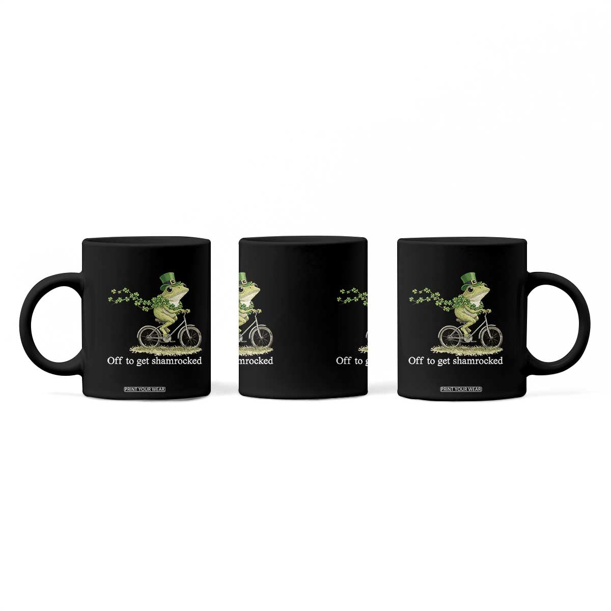 Funny Frog St Patricks Day Meme Coffee Mug Off To Get Shamrocked TS14 Print Your Wear