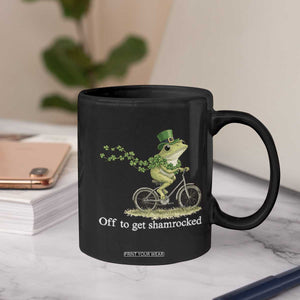 Funny Frog St Patricks Day Meme Coffee Mug Off To Get Shamrocked TS14 Print Your Wear