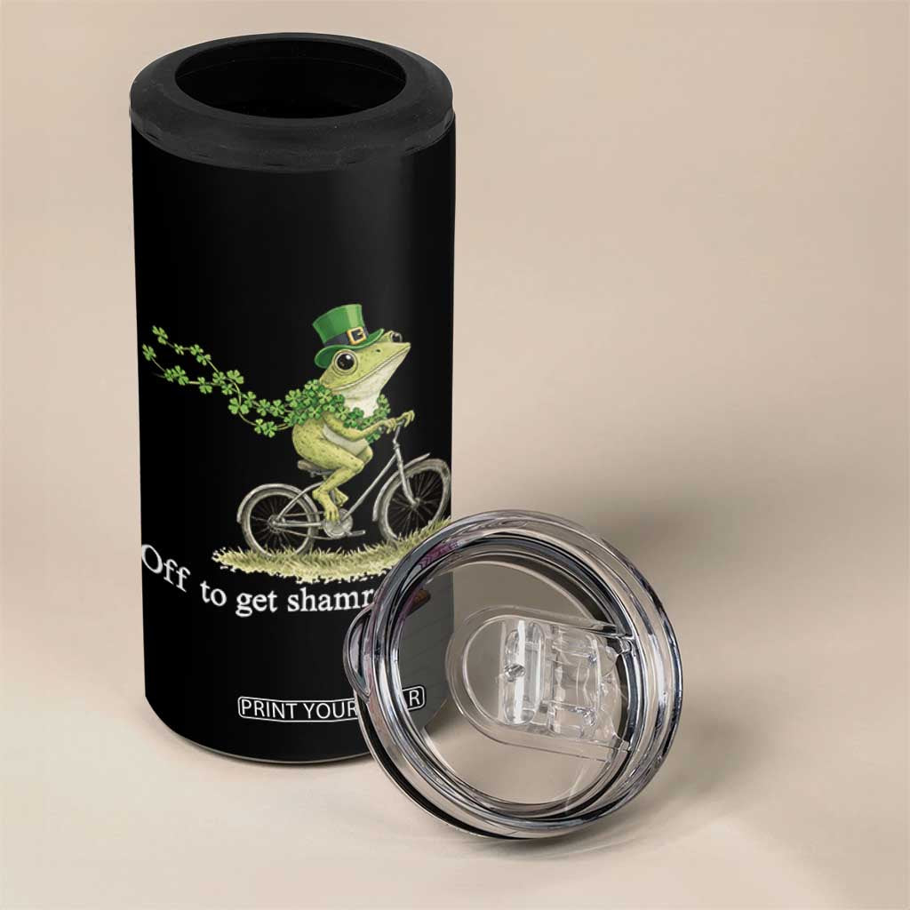 Funny Frog St Patricks Day Meme 4 in 1 Can Cooler Tumbler Off To Get Shamrocked TS14 Print Your Wear