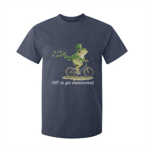 Funny Frog St Patricks Day Meme T Shirt For Kid Off To Get Shamrocked TS14 Navy Print Your Wear