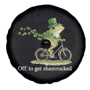 Funny Frog St Patricks Day Meme Spare Tire Cover Off To Get Shamrocked TS14 Print Your Wear