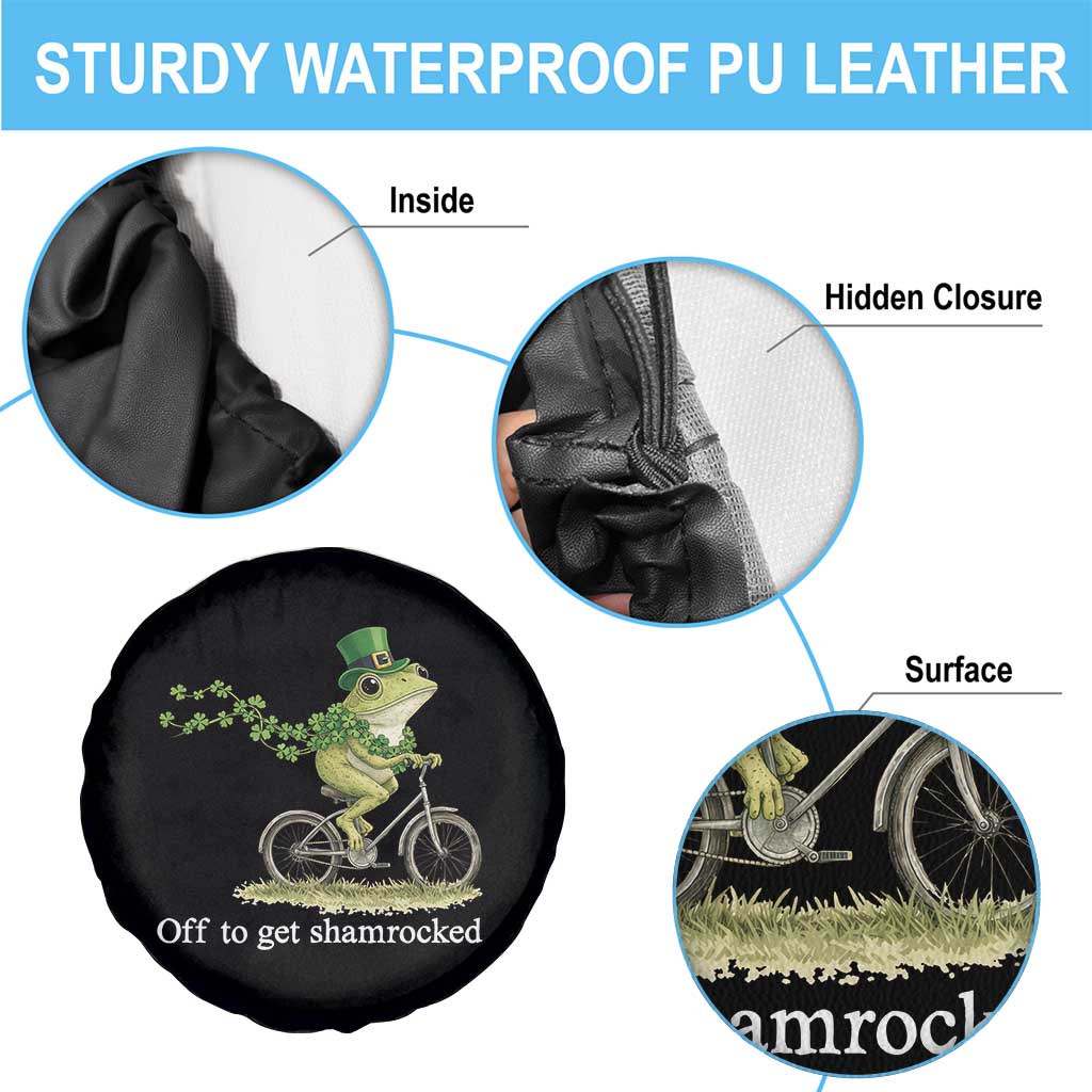 Funny Frog St Patricks Day Meme Spare Tire Cover Off To Get Shamrocked TS14 Print Your Wear