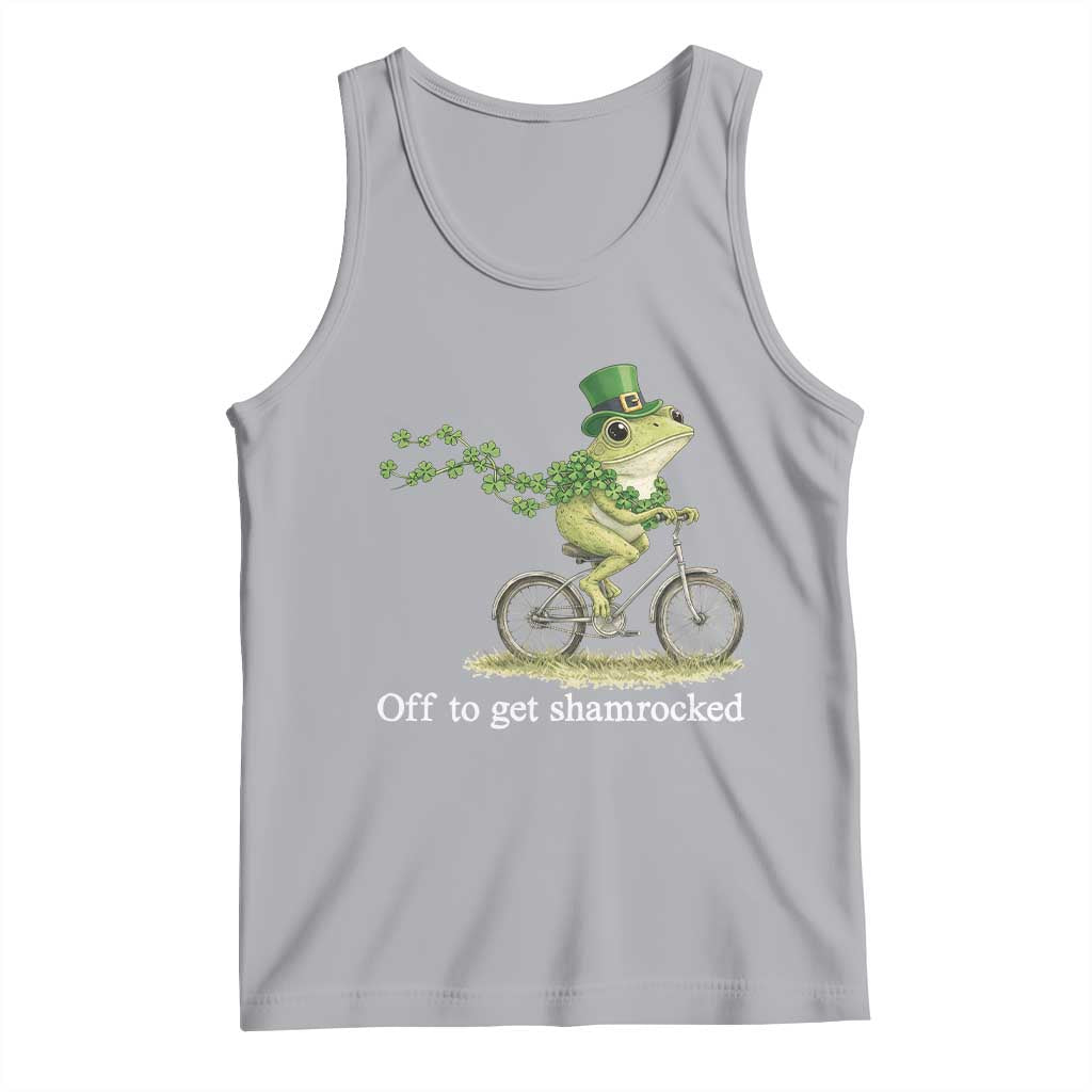 Funny Frog St Patricks Day Meme Tank Top Off To Get Shamrocked TS14 Athletic Heather Print Your Wear