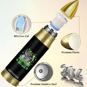 Funny Raccoon Drinking Beer St Patricks Day Bullet Tumbler Just Here For The Shenanigans TS14 Print Your Wear