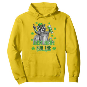 Funny Raccoon Drinking Beer St Patricks Day Hoodie Just Here For The Shenanigans TS14 Daisy Print Your Wear