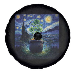 St Patricks Day Starry Night Shamrock Van Gogh Art Spare Tire Cover TS14 Print Your Wear