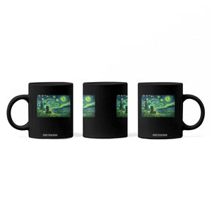 St Patricks Day Starry Night Leprechaun Shamrock Van Gogh Coffee Mug TS14 Print Your Wear